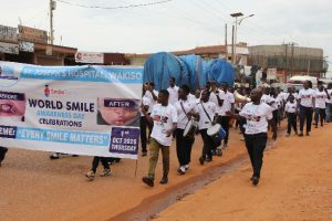 Our World Smile Day celebration came alive with a joyful marching band procession through Wakiso Town Council, spreading smiles, hope, inclusion and awareness about cleft conditions.